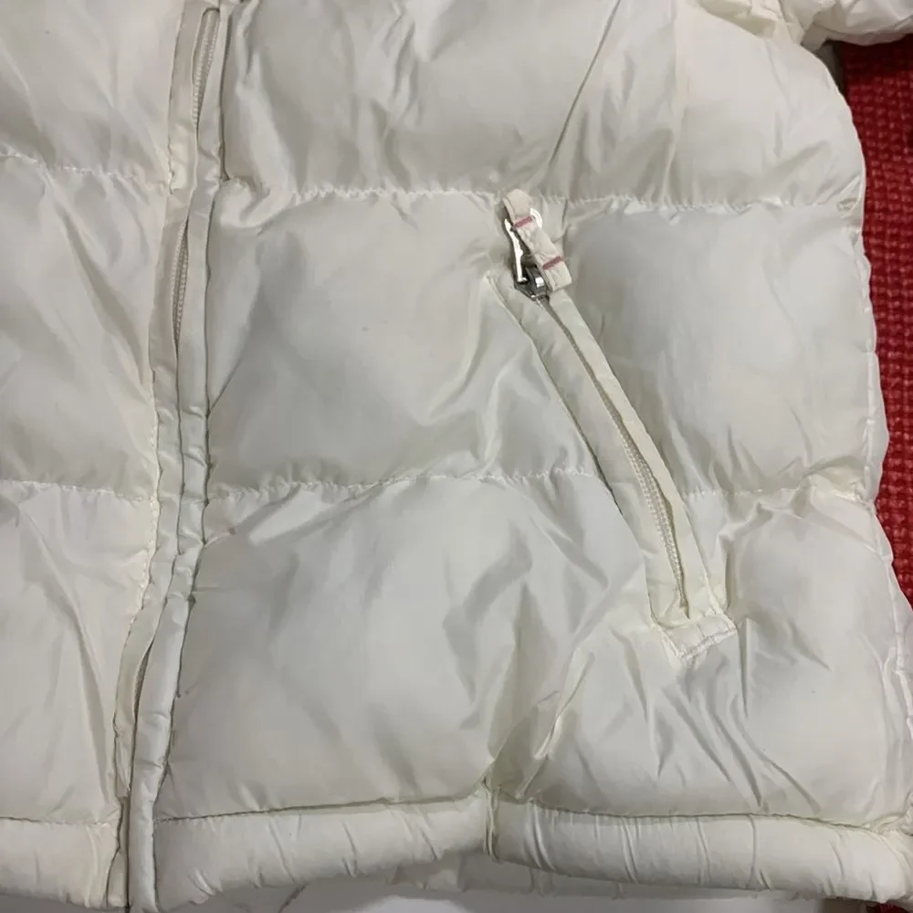 THE CHILDREN’S PLACE Little Girls Hooded Fleece Lined White Winter Puffer Coat 4
